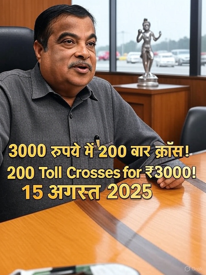 3000 रुपये में 200 बार टोल क्रॉस