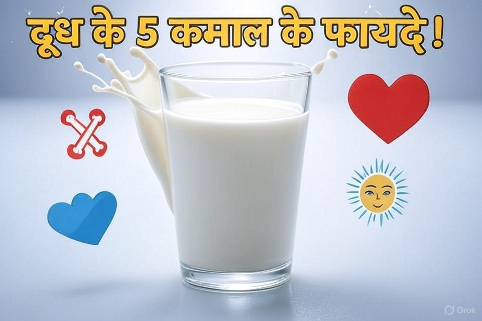 दूध पीने के 5 चौंकाने वाले फायदे: