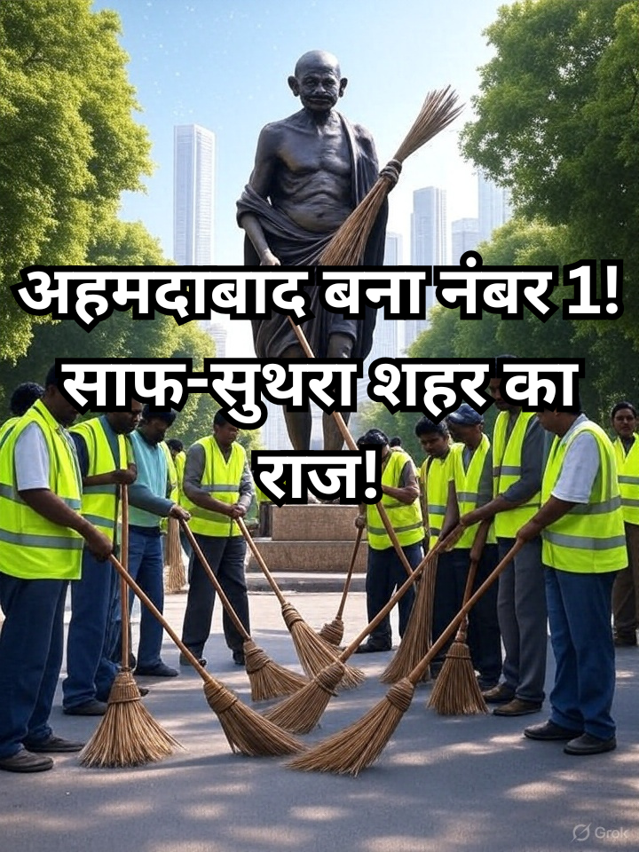 अहमदाबाद बना नंबर 1! साफ-सुथरा शहर का राज!